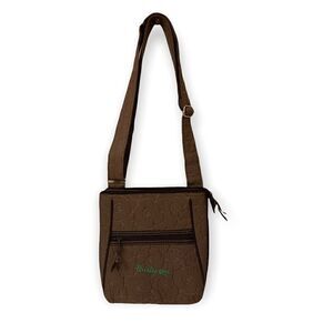 Thirty-one brown quilted tote cross body